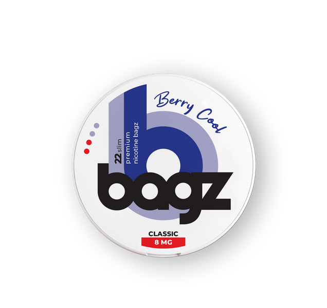 Bagz Bagz Berry Cool 8mg sachets de nicotine