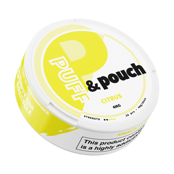 Puff and Pouch Citrus 4mg nicotine pouches