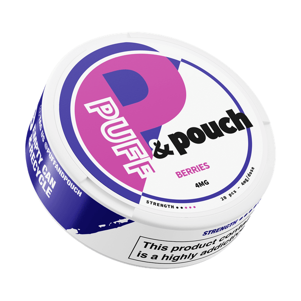 Puff and Pouch Berries 4mg nicotine pouches