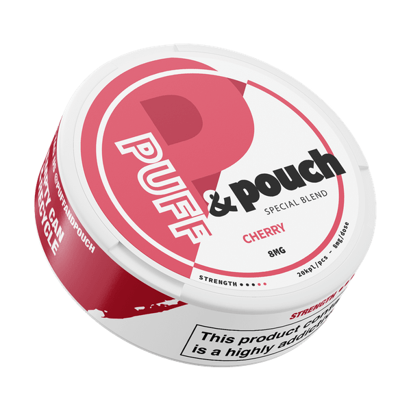 Puff and Pouch Cherry 8mg nicotine pouches