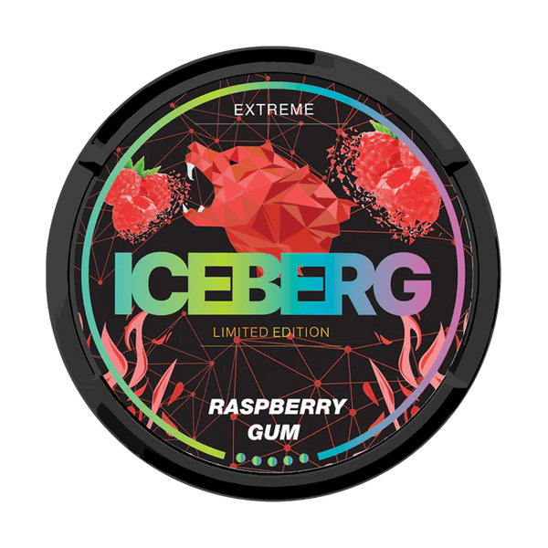 ICEBERG Raspberry Gum Extreme nicotine pouches