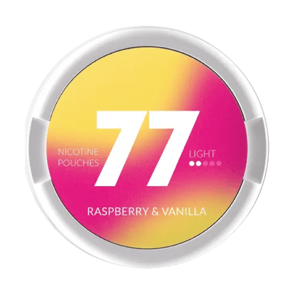 77 Raspberry & Vanilla nicotine pouches