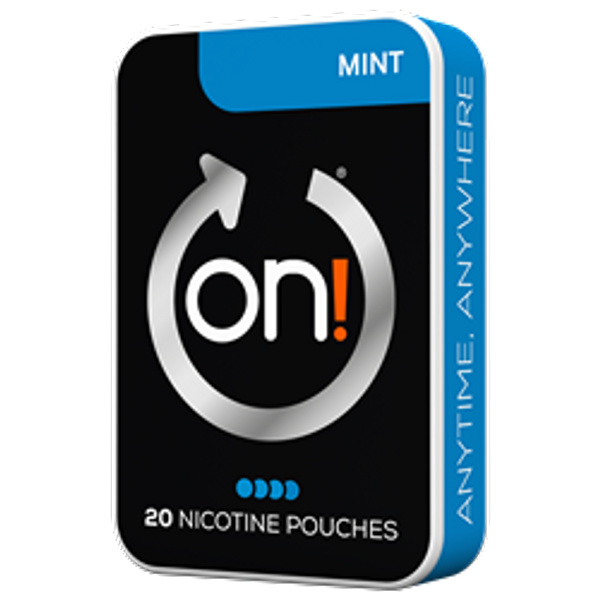 on! Mint 9mg nicotine pouches