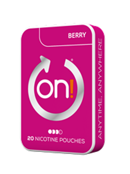 on! Berry 6mg nicotine pouches