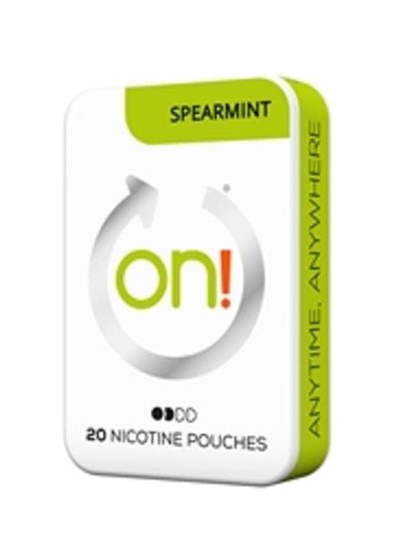 on! Spearmint 3mg nicotine pouches