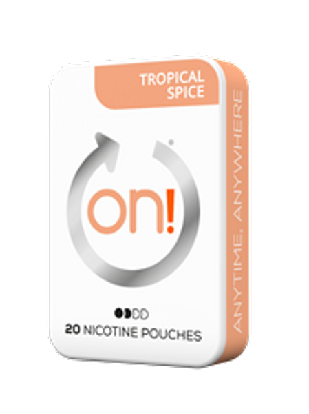 on! Tropical Spice 3mg sachets de nicotine
