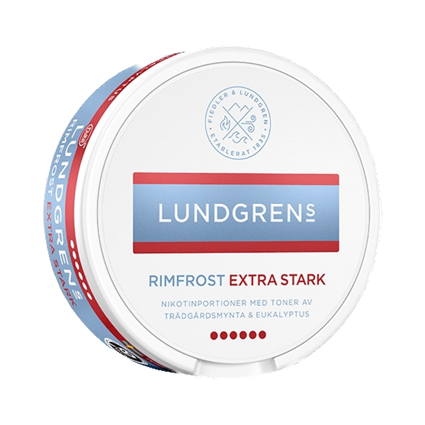 Lundgrens Rimfrost Extra Strong nikotínové vrecká