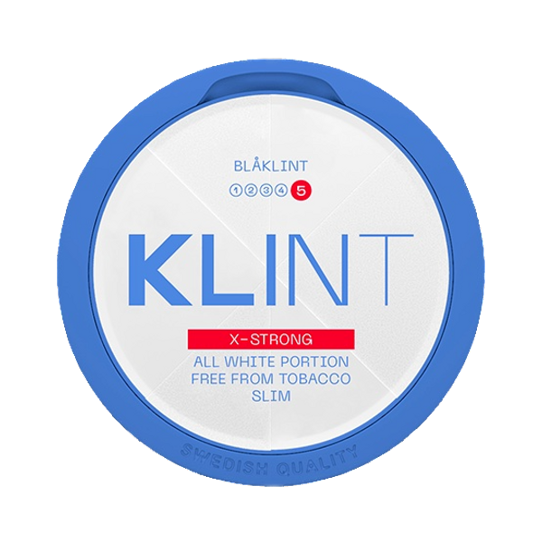 KLINT Blåklint Slim X-Strong nikotínové vrecká