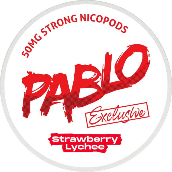 PABLO Strawberry Lychee nikotino maišeliai