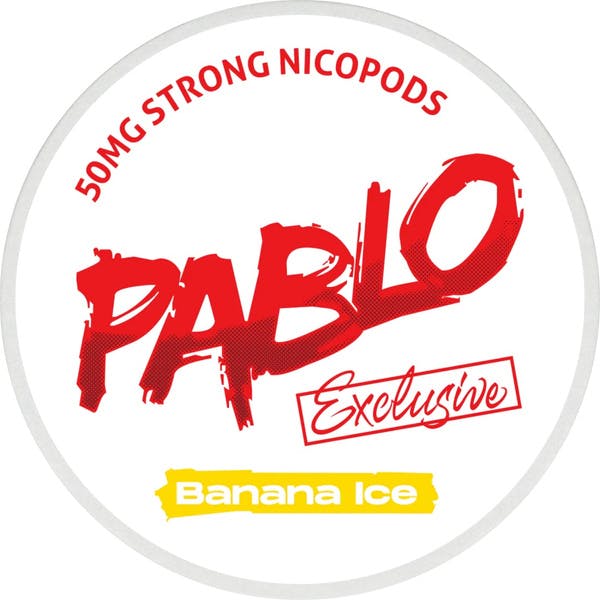 PABLO Banana Ice nikotino maišeliai