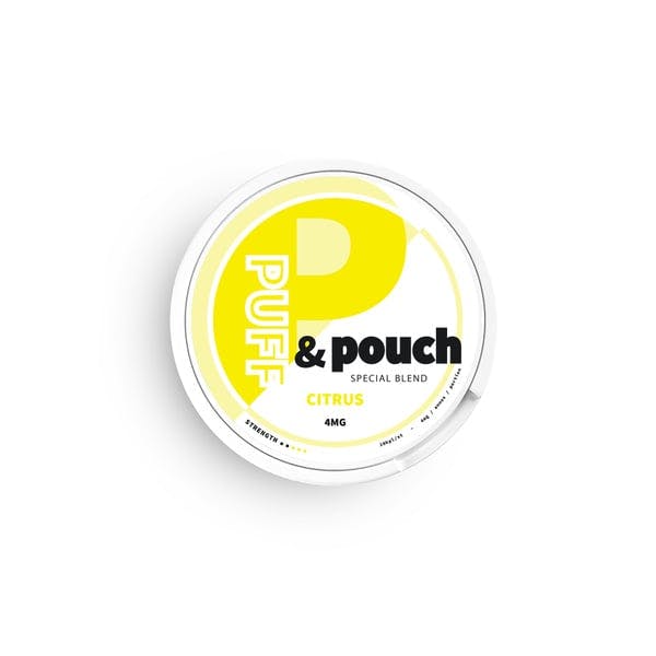 Puff and Pouch Bolsas de nicotina Citrus 4mg