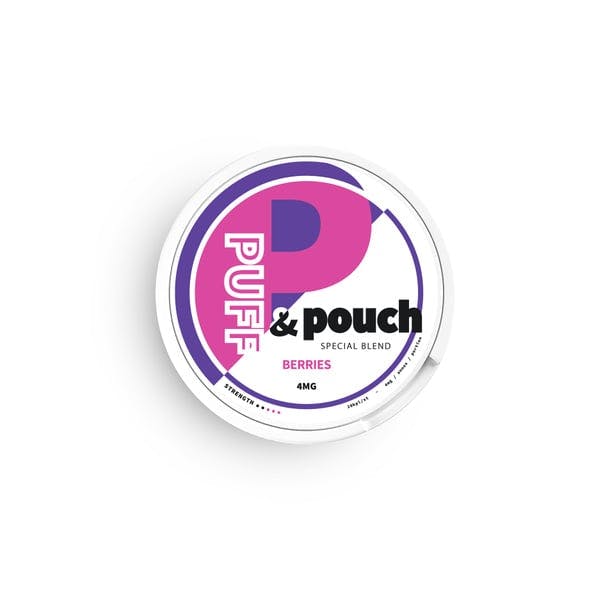 Puff and Pouch Bolsas de nicotina Berries 4mg