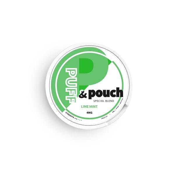 Puff and Pouch Lime 4mg nicotine pouches