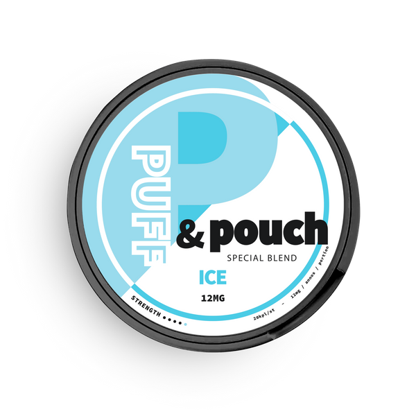 Puff and Pouch ICE strong 12mg nikotīna maisiņi