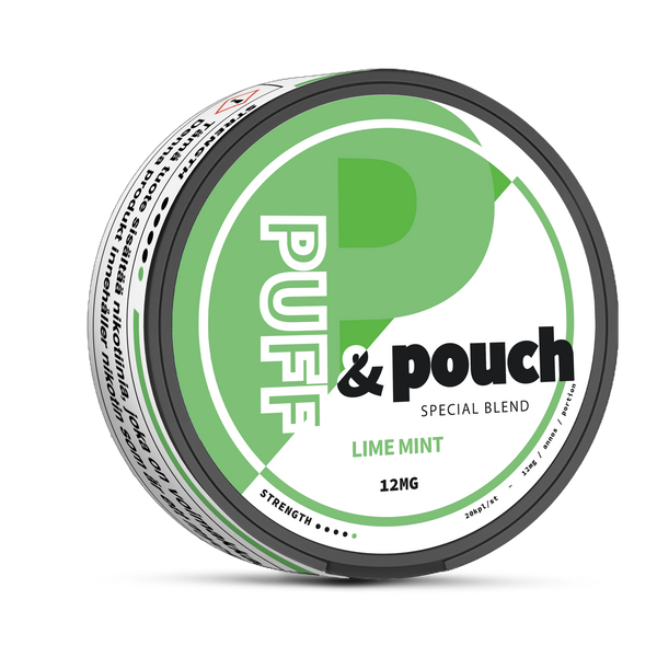 Puff and Pouch Bolsas de nicotina Lime strong 12mg