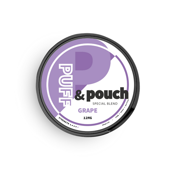 Puff and Pouch Grape strong 12mg sachets de nicotine