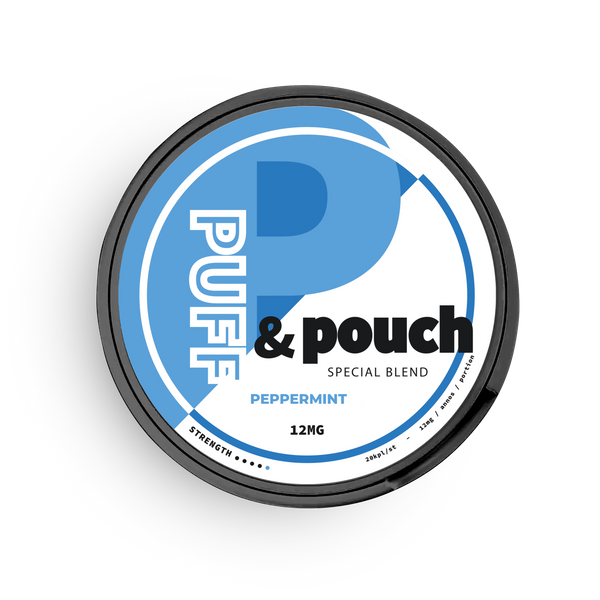 Puff and Pouch Bolsas de nicotina Peppermint 12mg