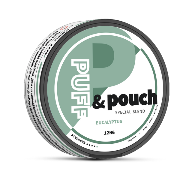 Puff and Pouch Bolsas de nicotina Eucalyptus 12mg