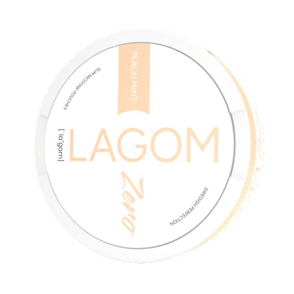 LAGOM Lagom Peach Mint Zero Nicotine Free nicotine pouches