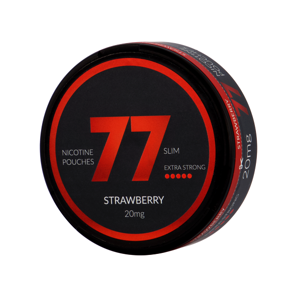 77 Strawberry 20 mg sachets de nicotine